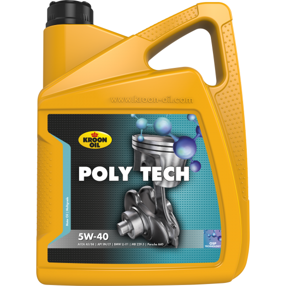 Масло моторное POLY TECH 5W-40 5L (KROON-OIL: 36140)